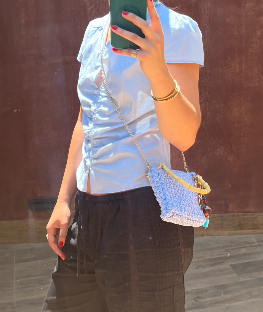 Clara Mini Bag - Shiny Blue